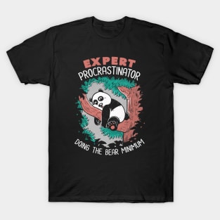 Expert Procrastinator Panda Nap Forest by Tobe Fonseca T-Shirt